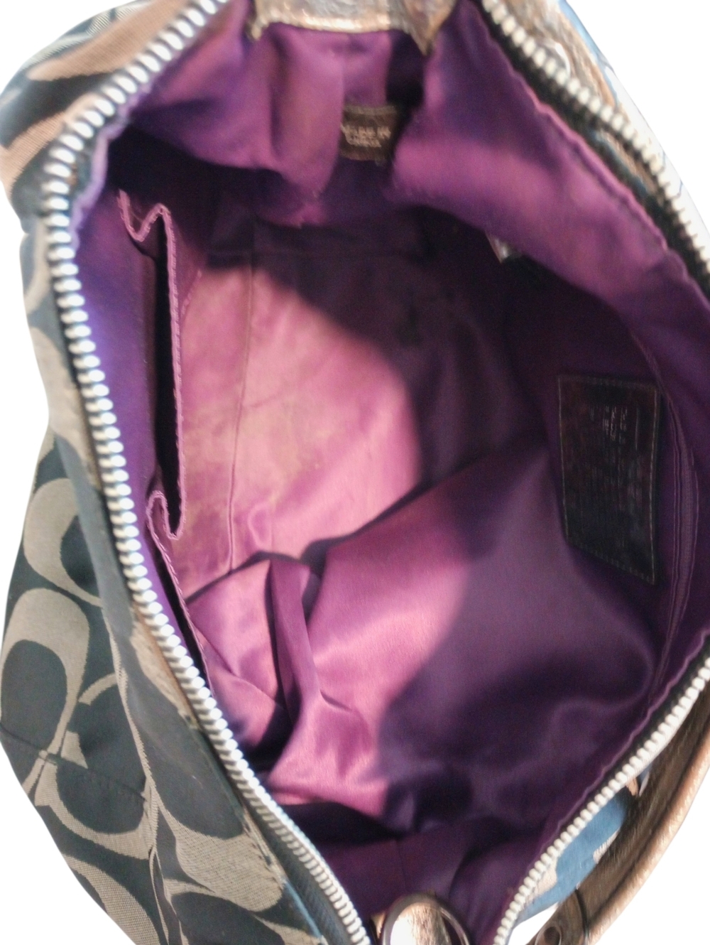 Coach Poppy Signature Hobo Style Shoulder Bag PROJECT BAG - Picture 11 of 14
